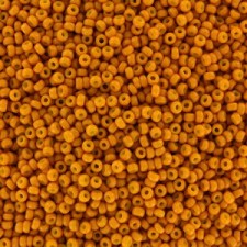 Miyuki rocailles Perlen 11/0 - Matted opaque dyed pale pumpkin 11-2041
